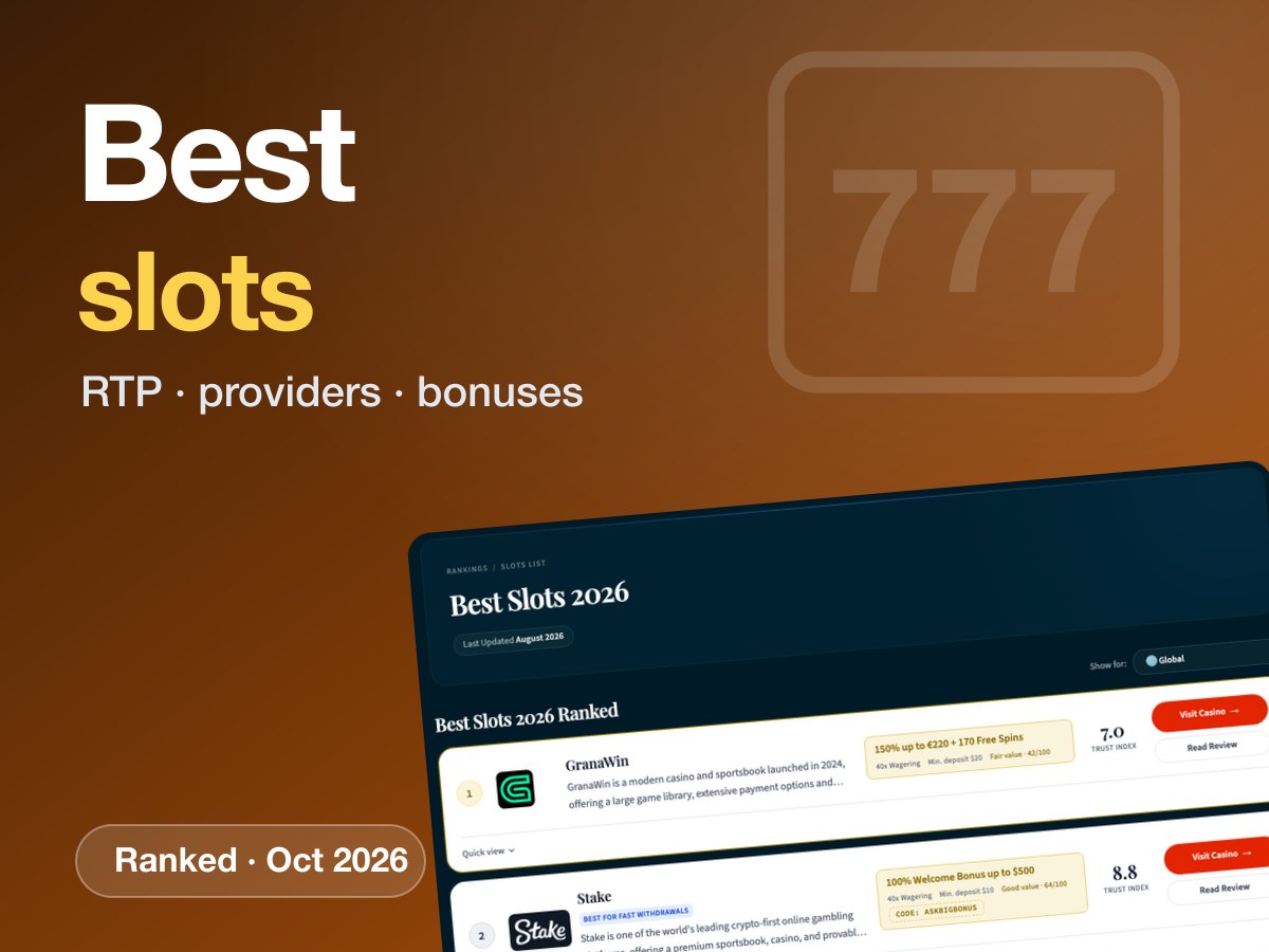 Best slots: AskBigBonus ranking