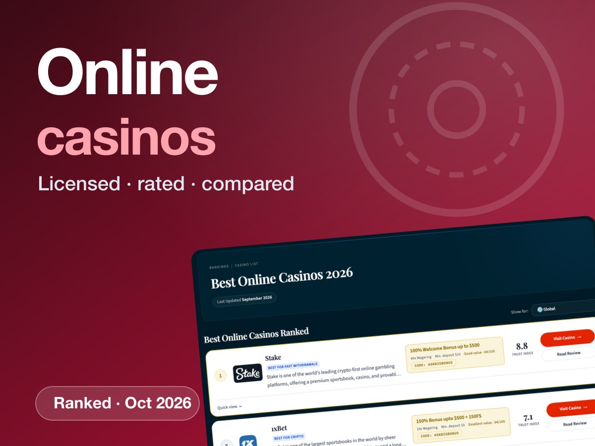 Online casinos: AskBigBonus ranking