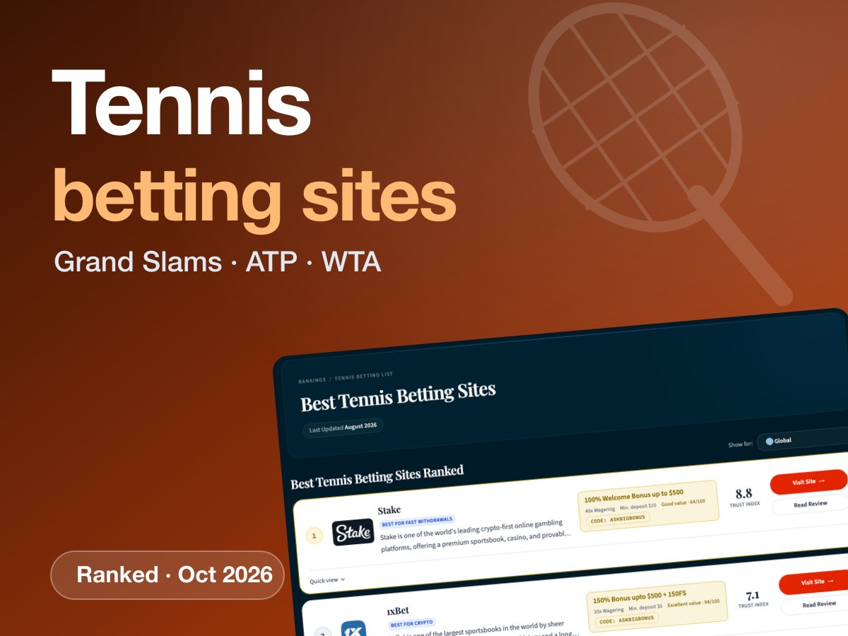 Tennis betting sites: AskBigBonus ranking